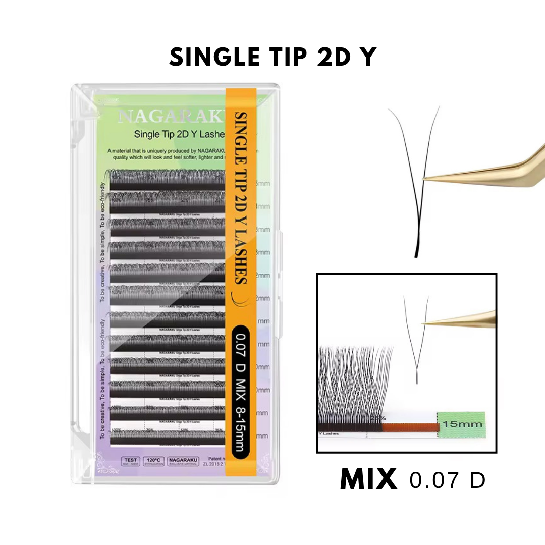 Pestaña Nagaraku Single Tip 2D Y
