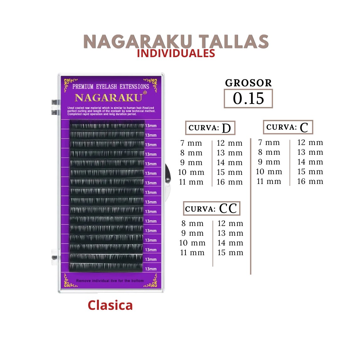 Pestaña Nagaraku Clasica 0.15 (C,CC,D)