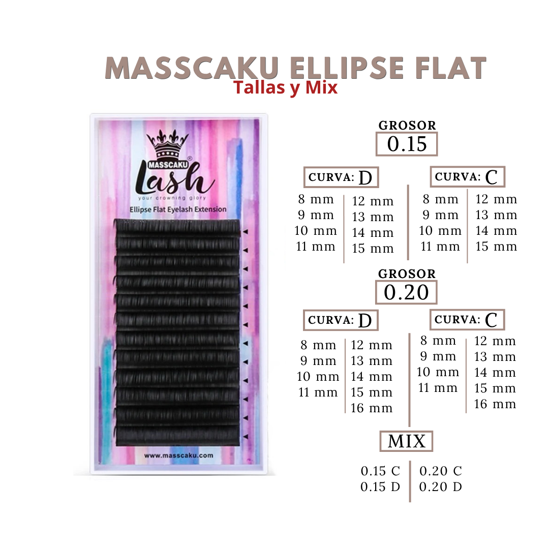 Pestaña Masscaku Ellipse Flat